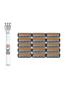 30Pcs,Men Shaving Razor Kit,Manual Facial Shaver,Face Hair Removal,Men Grooming Tools,Replacement Blades,Facial Shaving Razor - A - View 11