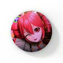Pop Virtual Singer Kasane Soft Button Pins Cute Cartoon Girl Badge Round Brooch On Backpack Accessories Jewelry Gift For Friend Cartoon Badge Creative Anime Figure Pins - 58 mm - View 12