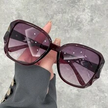 WSZ Kacamata Fashion Gradien Poligonal Baru dengan Desain Geometris Berongga, Cocok untuk Berbagai Aktivitas Seperti Perjalanan Sehari-hari, Mengemudi, dan Liburan di Pantai - 15001 - View 9