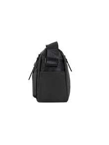 Men's Waterproof Nylon Crossbody Bag With Multiple Zippers, Layered Large Capacity Commuting Shoulder Bag, Lightweight Cycling Shoulder Bag - Black - View 5