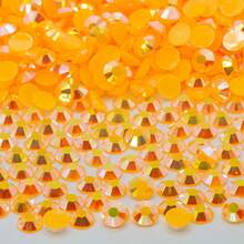 4MM5020PCS Jelly AB Colorful Circular Flat Bottom Resin Rhinestone Flat Bottom Crystal Diamond Nail Art Handmade DIY Fabric Decorative Diamond - 4mm-5020PCS - View 21