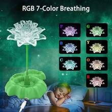 Lotus Starry Sky Projection Night Light, Table Lamp Bedroom Bedside Night Light, Car Night Light, Starry Sky Effect Emotional Value Maxed Out, Night Sleep Eye Protection USB Voice Control, 2026 Latest R&D - Multicolor - View 4