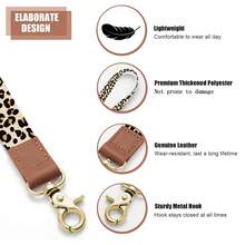 1pc Keychain Lanyard, Key Chain, Unisex Long Lanyard, Cute Neck Strap ID Card Holder Wallet - Multicolor - View 4