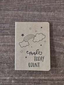 12pcs A6 Kraft Paper Inspirational Pocket Notebooks, Portable Lined Inner Pages Student Memo Gift Notebooks, Back To School Supplies - Notebook - View 12