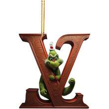 The Grinch 1pc Acrylic Letter Ornament, Christmas Decoration, Christmas Tree Hanging Decor, Holiday Hanging Ornament - Multicolor - View 13