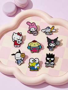 HELLO KITTY AND FRIENDS | Joivida 2PCS Cute Sports Cartoon Character Metal Badge Set, Suitable For Clothing And Accessories, Suitable For Both Men And Women - 2pcs - View 1