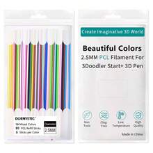 DORMYETIC 2.5mm PCL 3D Pen Refill, Low Temperature 3D Pen Filament, Only Compatible With 3Doodler Start & Start+, Multiple Colors Pre-Cut Segments - View 21