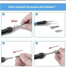 Adjustable Temperature Electric Soldering Iron Kit With Tools And Tips - Japan A Type Plug(100V) - View 5