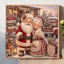 1PC DIY 5D Diamond Painting Kit Santa Claus Pattern - Round Full Drill Art Mosaic Craft, Home Wall Decor, Unframed - No Frame - View 2