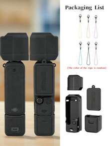 Kompatibel dengan bodi Osmo Pocket 3, casing pelindung silikon, penutup pelindung gimbal, pelindung lensa, penutup anti gores, casing pelindung anti benturan, pelindung silikon lembut, aksesori anti debu, aksesori cangkang kamera. - View 9