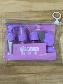 7pcs Travel Toiletry Bottle Set, Leak-Proof Travel Spray Bottles, Unisex, Suitable For Shampoo, Body Wash, Toner, Etc., Portable Accessory Storage - Multicolor - View 13
