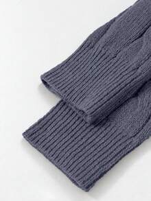 1pc Men's Soft Knit Sweater, Casual Knit Top For Autumn/Winter, Daily Commute, Shopping, Outdoor, Versatile - Multicolor - View 5