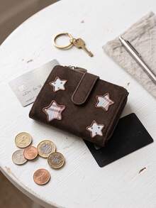 Star Card Bag Credit Card Holder Coin Purse Portable Id Card Wallet Bag Lightweight Portable Bank Card ID Card Student Card Storage Small Wallet - Multicolor - View 7