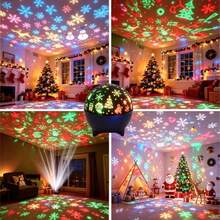Christmas Theme Projection Light, Automatically Changes Light Patterns, Creates Dreamy Lighting Effect, Suitable For Holidays, Family Gatherings, Can Be Used As Atmosphere Light And Christmas Gift - Christmas Projection Light - View 2
