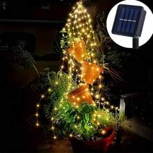 Dreamy Solar Cascading Branch Fairy Lights, Soft Warm LED Drip Lighting, Outdoor Waterproof, Great For Garden Potted Plants, Tree, Yard & Party Ornament - Ponytail Light - View 9
