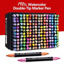 Guangna 8650 Direct-Liquid Dual-Ended Soft-Tipped Slanted Chisel Tip Watercolor Marker, Non-Translucent Watercolor Pen, DIY Painting Pen - Sets - View 3