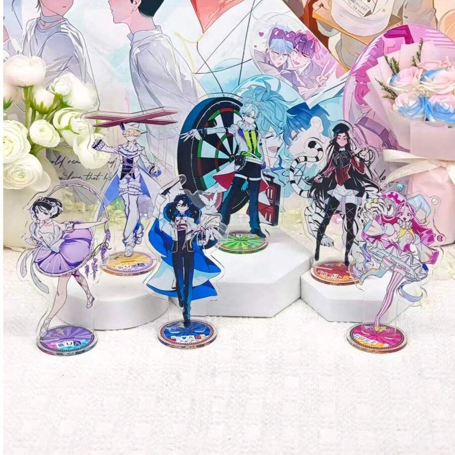 Alien Stage ALNST Circus Theme Acrylic Standee, Anime Character Desktop Stand, Tabletop Display Ornament, Collectible Gift For Anime Fans - Multicolor - View 1