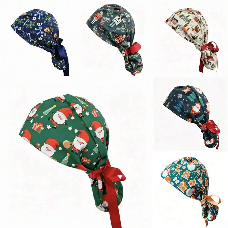 Christmas Women's Work Hat, Adjustable, Cute Print, Lightweight & Breathable - Adjustable - View 1