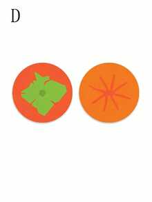 2pcs Apple-Shaped Car Cup Holder Anti-Slip Pads, Leather Material, Heat Resistant And Dirt-Proof, Universal Creative Car Interior Decoration Pads, Car Interior Decor - one-size - View 11