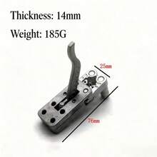 1Pc Alloy Auto-Reset Dual-Axis Ball Clamp, Owl One-Piece Release Aid, Spring Quick-Open Device, Portable Outdoor Sports & Leisure Accessory - A - View 10