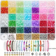 Approx. 1585/160pcs Round Beads Jewelry Making Kit, For DIY Crafts, Party Favors, Earrings, Bag Charms, Keychain Pendant Handmade Materials - Jewelry Making Kit - View 9
