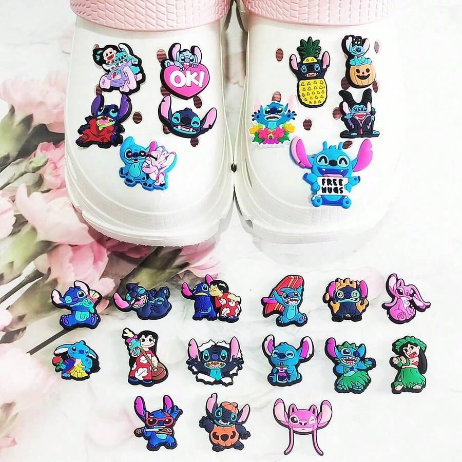 Disney Stitch Shoe Charm Set, PVC Shoe Decorations, Shoe Accessories ...