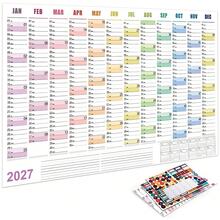 1 buah Kalender 2026/2027, Ukuran Besar, Perencana Daftar Tugas yang Lucu, Perencana Jadwal, Poster Multi-Bulan yang Dapat Digunakan Kembali Ukuran Besar - Satu-Ukuran - View 12