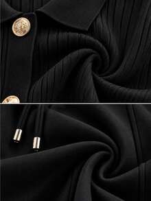 Women Sweater Co-Ords - Black - View 4