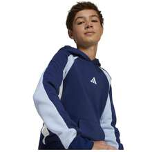 Adidas بلايز ثقيلة فتى صغير - الأزرق - مشاهدة 4