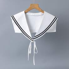 1pc Navy Style Shawl Fake Collar, Versatile For Women, Suitable For Spring, Summer, Autumn, Winter, Can Be Matched With Skirts, Tank Tops, T-Shirts, Sweaters, Etc. - Multicolor - View 11