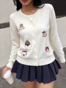 Women Cardigans - White - View 2