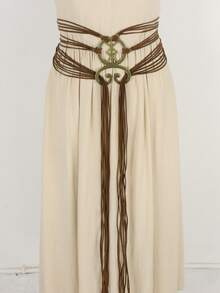 Medieval Long Rope Knot Belt, Nordic Witch Belt, Viking Renaissance Costume Accessory - A - View 7