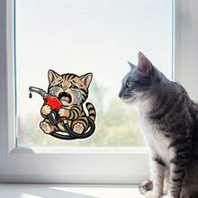 Stiker Tangki Bensin Kucing Menangis 5,5 Inci, Stiker Pintu Tangki Bensin Mobil yang Lucu, Stiker Vinyl Anak Kucing Belang, Stiker Bumper Pompa Bensin, Dekorasi Kendaraan Tahan Air, Stiker Sepeda Motor - Z - View 7