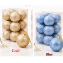 5cm Christmas Tree Baubles 12PCS Decorative Hanging Ball Set - Random - View 29
