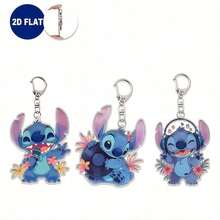 Disney 2D Graphic Design New Stitch Keychain, Suitable For Decorating Bags And Car Keys, Ideal Gift For Valentine's Day, Birthday, Anniversary, Graduation, Thanksgiving - A - View 7