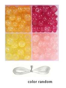 Approx. 600pcs/100pcs Abacus Beads Jewelry Making Kit, For DIY Handicrafts, Party Favors, Earrings, Bag Charms, Keychain Pendants Handmade Materials - Multicolor - View 8