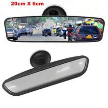 Universal Car Rearview Mirror With Wide-Angle & 360° Rotation & Adjustable Suction Cup - Clear - View 1