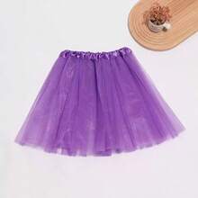 1 Piece Adult Mesh Princess Tutu Dress Cosplay Dress Birthday Party Cosplay Dress Up Tutu Halloween - Purple - View 3