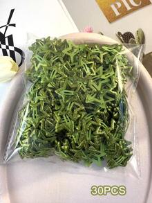 Y2K Shiny Star BB Hair Clips, Colorful Glitter Side Fringe Hair Clips, Sweet Cool Hip-Hop Style Party Concert Hair Accessories - Green - View 9