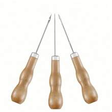 1 Set Multi-Function Candle Making Perforation Tool - DIY Candle Punching Tool, Round Hole Conical Hook, Suitable For Silicone Molds, Adult Candle Making Kit, Shoes And Artificial Repair - Practical Candle Punching Auxiliary Wooden Tool - Multiple Styles - View 8