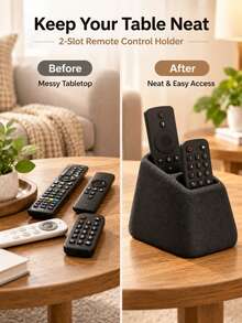 1. Organizer Remote Control – Hitam, Tempat Penyimpanan Remote TV Multi-Kompartemen, Organizer Meja Bertingkat; Cocok untuk Meja Kopi dan Meja Samping Tempat Tidur; Kotak Penyimpanan Pengontrol Media yang Mudah Diakses - Beragam gaya dan warna - View 9