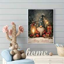 1PC DIY 5D Diamond Painting Kit Gnome Pattern - Round Full Drill Art Mosaic Craft, Home Wall Decor, Unframed - No Frame - View 3