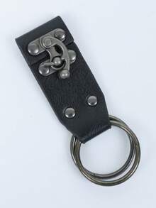 Medieval Renaissance Dress Clip, Vintage PU Leather Dress Buckle, Halloween Pirate Viking Elf Costume Accessory - A - View 3