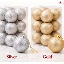 5cm Christmas Tree Baubles 12PCS Decorative Hanging Ball Set - Random - View 18