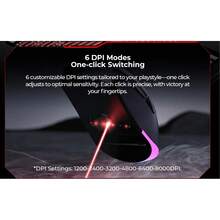 Mouse Gamer MS1038 RGB Programável, 7 Botões, 8000 DPI, USB, Design Ergonômico - Visão 5