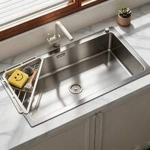 Kitchen Sink Triangle Drain Rack + 2 Hooks, Kitchen Storage Rack, No-Drill Installation ABS Cloth, Sponge Drain Rack Storage Rack, Multi-Function Drain Rack (Black, Gray, White) - Multicolor - View 7