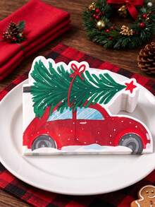 1set Christmas Napkins – Suitable For Christmas Dinner Table Decor And Use As Napkins; Ideal For Parties, Birthdays, And Holiday Table Settings. - A - View 10