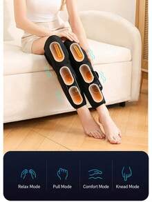 Leg Massager Air Wave Electric Pressure Therapy Device Multifunctional Constant Temperature Heat Compress Leg Shaping Device Calf Massager, New Multifunctional Constant Temperature Heat Compress Leg Shaping Device Calf Massager Air Wave Electric Pressure Therapy Device Leg - Multicolor - View 11