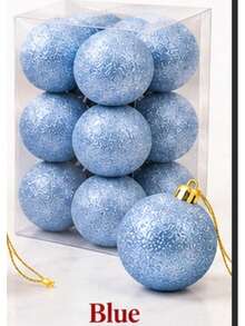 5cm Christmas Tree Baubles 12PCS Decorative Hanging Ball Set - Random - View 61
