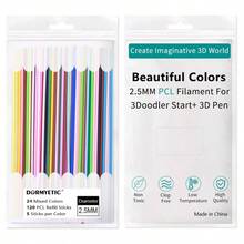 DORMYETIC 2.5mm PCL 3D Pen Refill, Low Temperature 3D Pen Filament, Only Compatible With 3Doodler Start & Start+, Multiple Colors Pre-Cut Segments - View 17